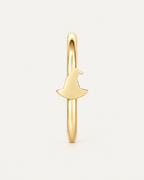 Witch Hat 14ct Solid Gold Rook Hoop
