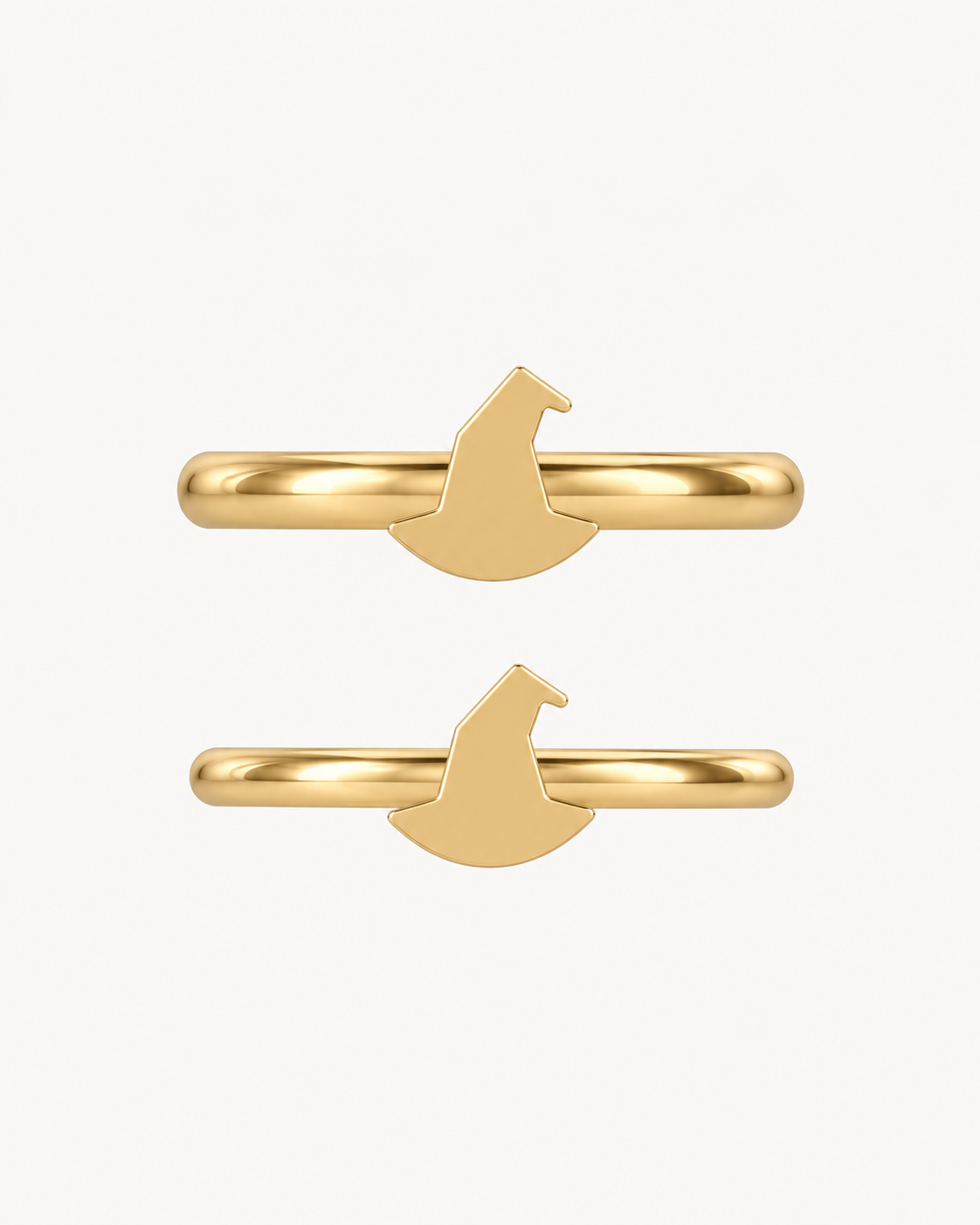 Witch Hat 14ct Solid Gold Helix Hoop