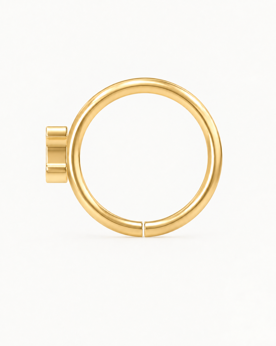 Witch Hat 14ct Solid Gold Lobe Hoop Earring