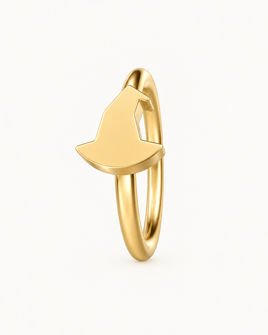 Witch Hat 14ct Solid Gold Tragus Ring