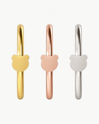 Bear 14ct Solid Gold Nostril Ring