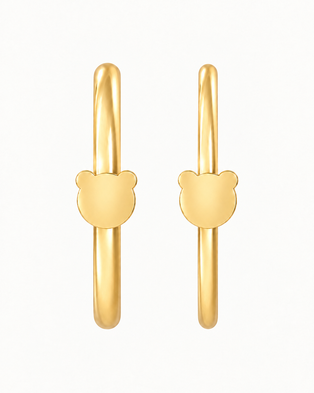 Bear 14ct Solid Gold Nostril Ring