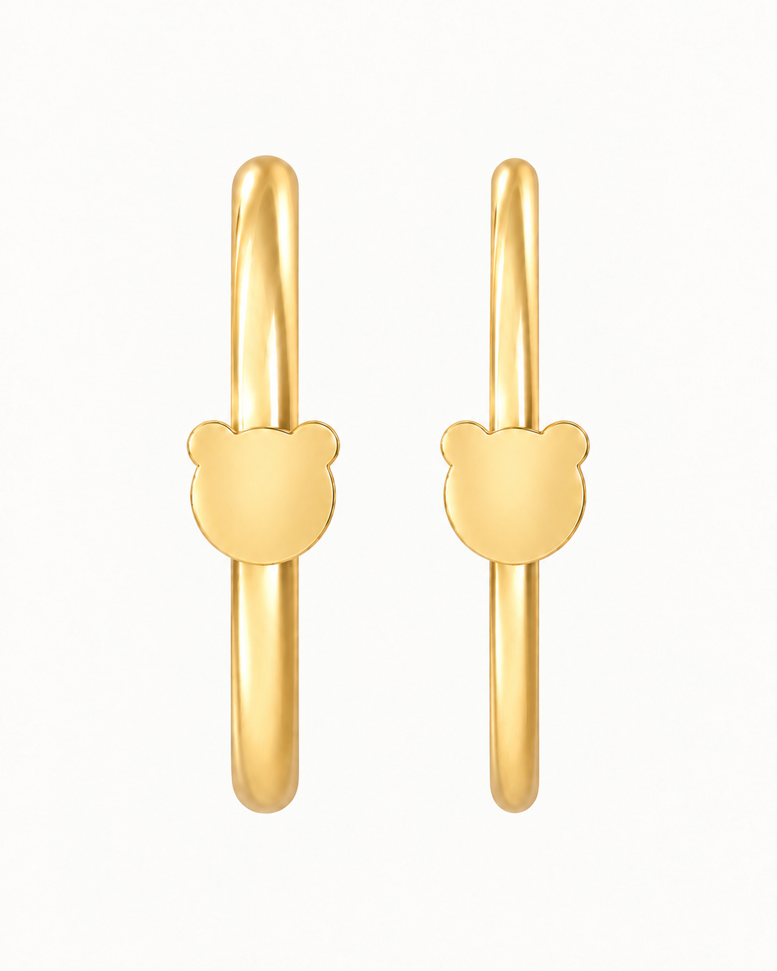 Bear 14ct Solid Gold Nostril Ring