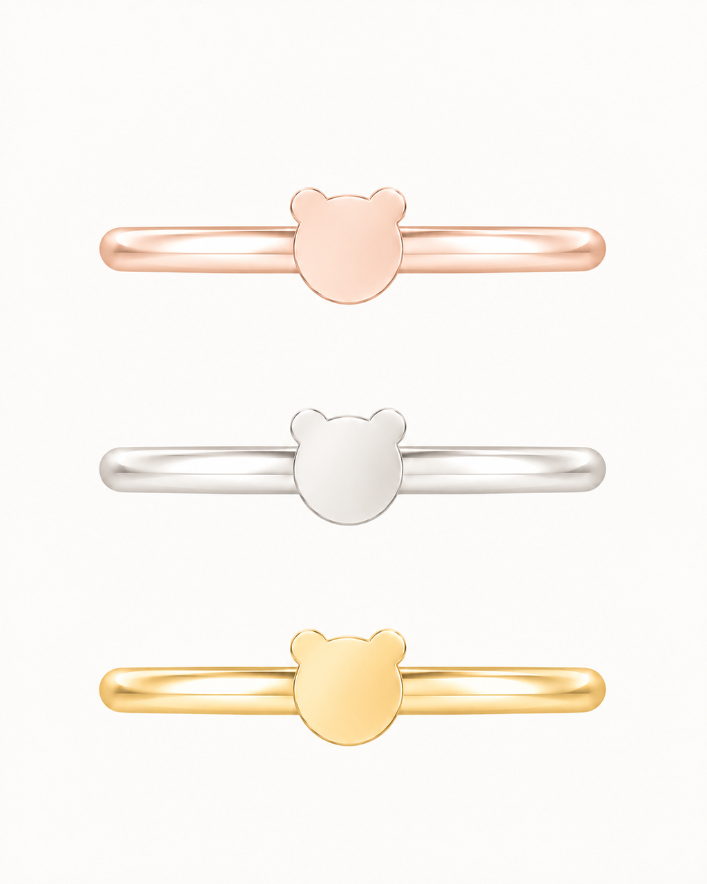Bear 14ct Solid Gold Conch Ring
