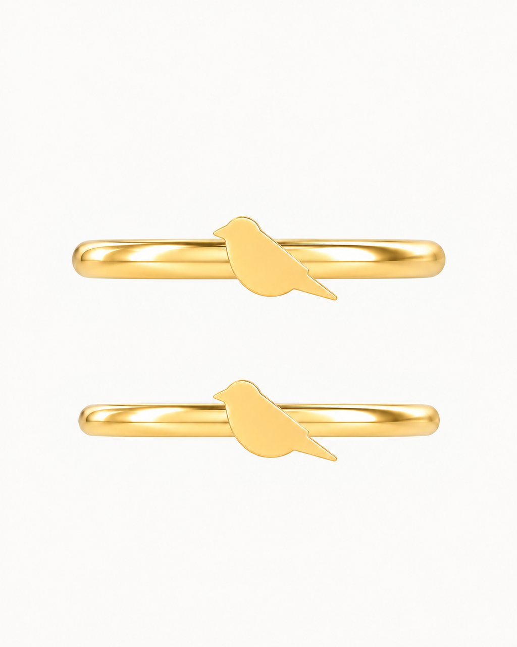Bird 14ct Solid Gold Helix Ring