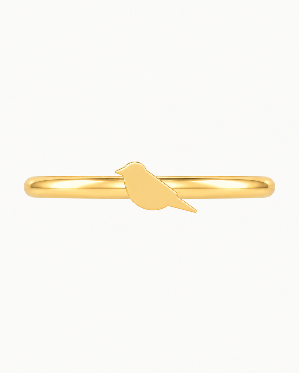 Bird 14ct Solid Gold Helix Ring