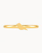 Bird 14ct Solid Gold Helix Ring