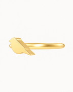 Bird 14ct Solid Gold Helix Ring
