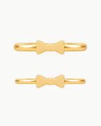 Bow Tie 14ct Solid Gold Conch Ring