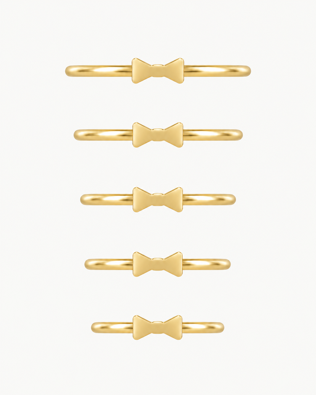 Bow Tie 14ct Solid Gold Conch Ring