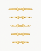Bow Tie 14ct Solid Gold Conch Ring