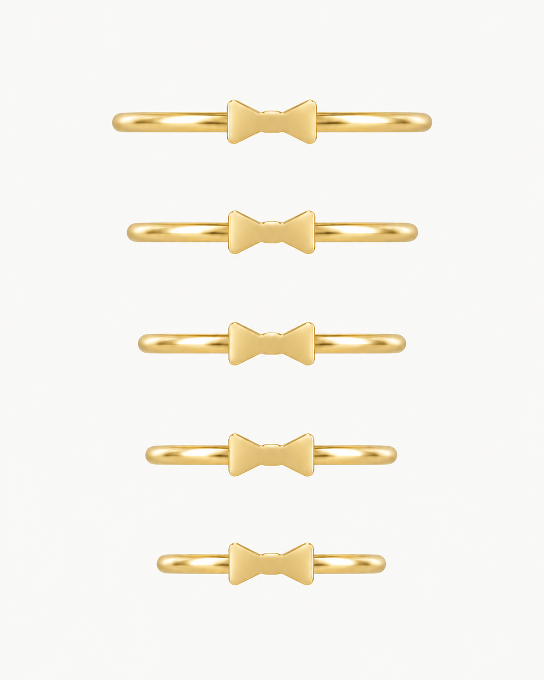 Bow Tie 14ct Solid Gold Conch Ring