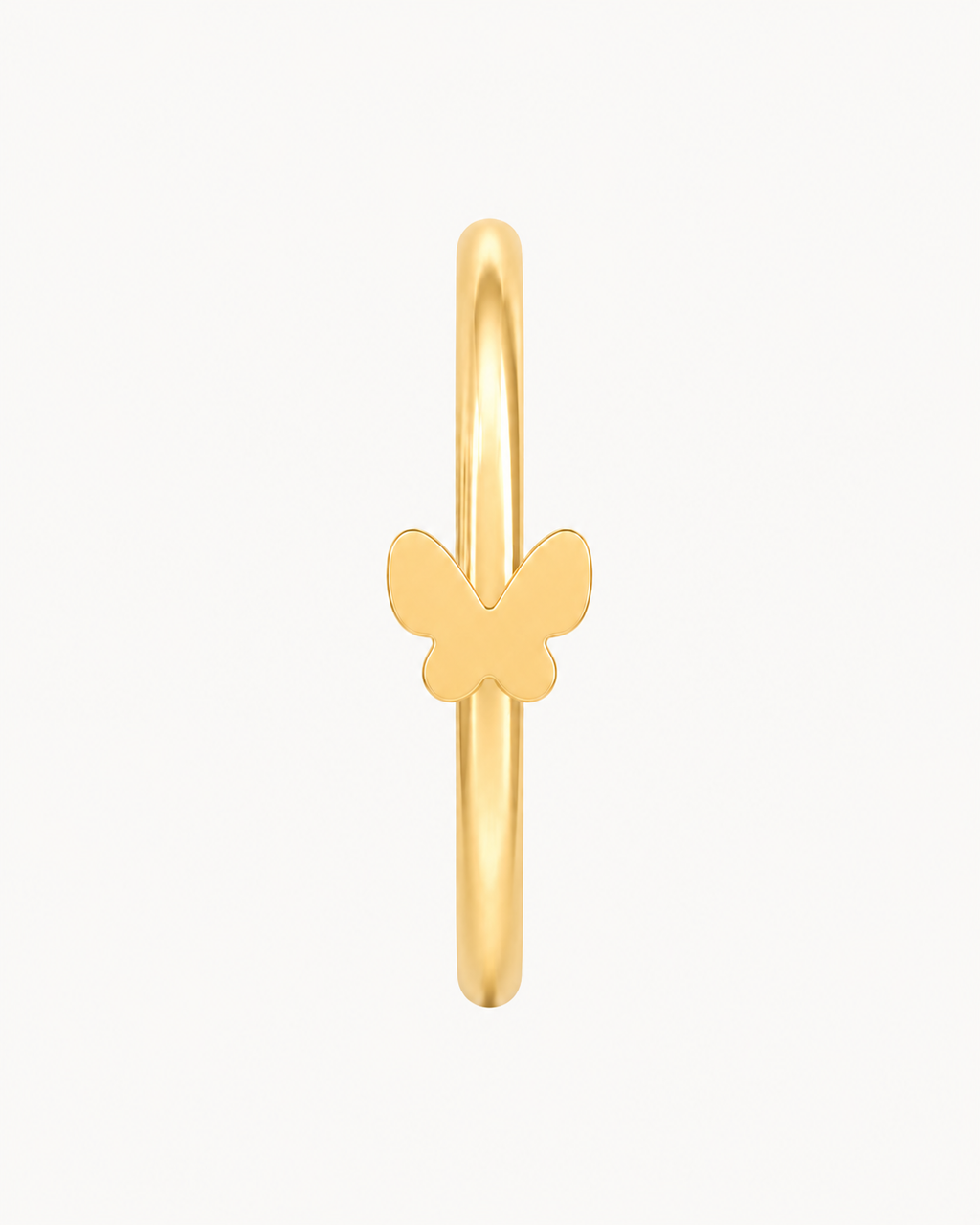 Butterfly 14ct Solid Gold Nostril Ring