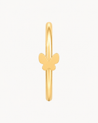 Butterfly 14ct Solid Gold Nostril Ring