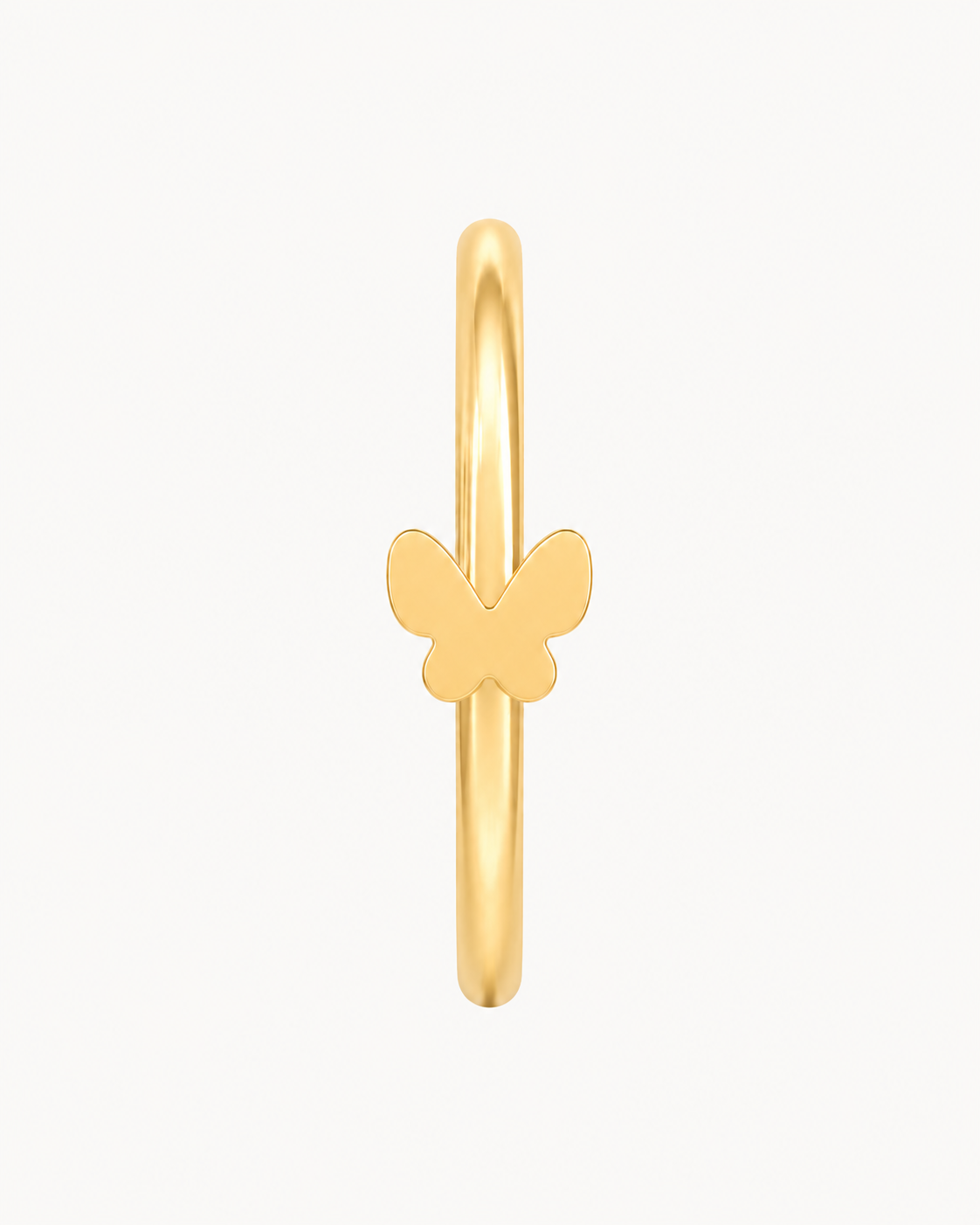 Butterfly 14ct Solid Gold Nostril Ring