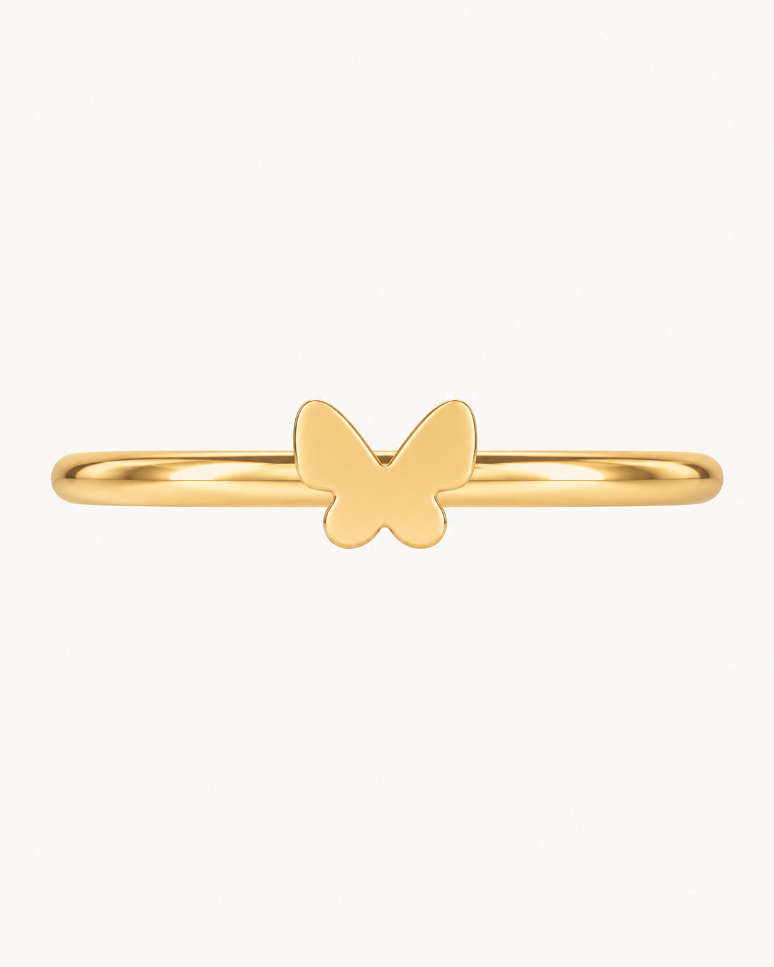 Butterfly 14ct Solid Gold Helix Ring