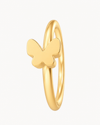 Butterfly 14ct Solid Gold Nostril Ring