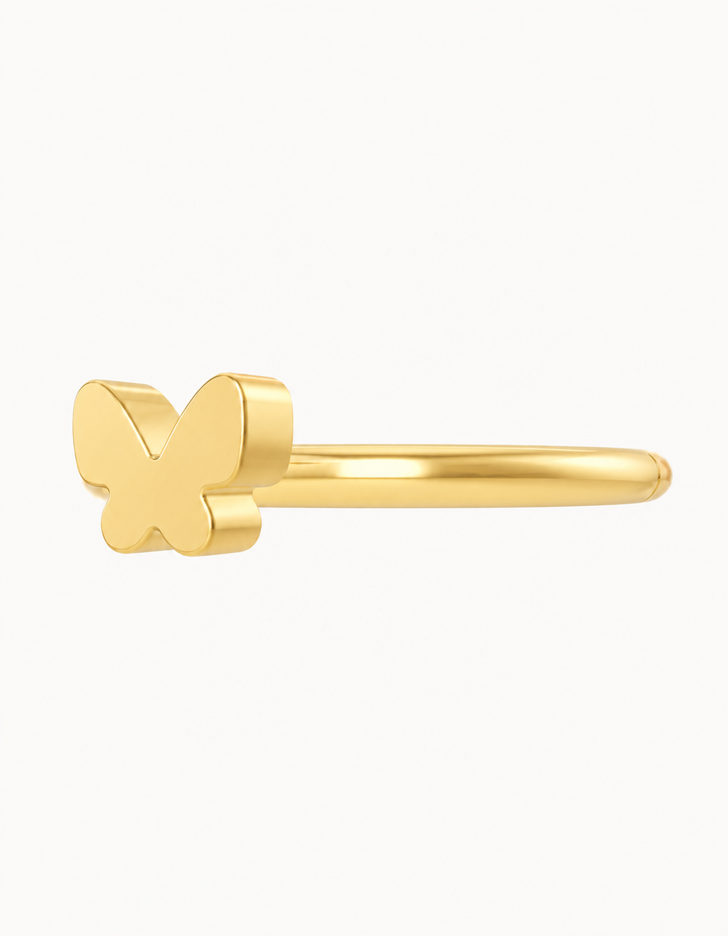 Butterfly 14ct Solid Gold Helix Ring