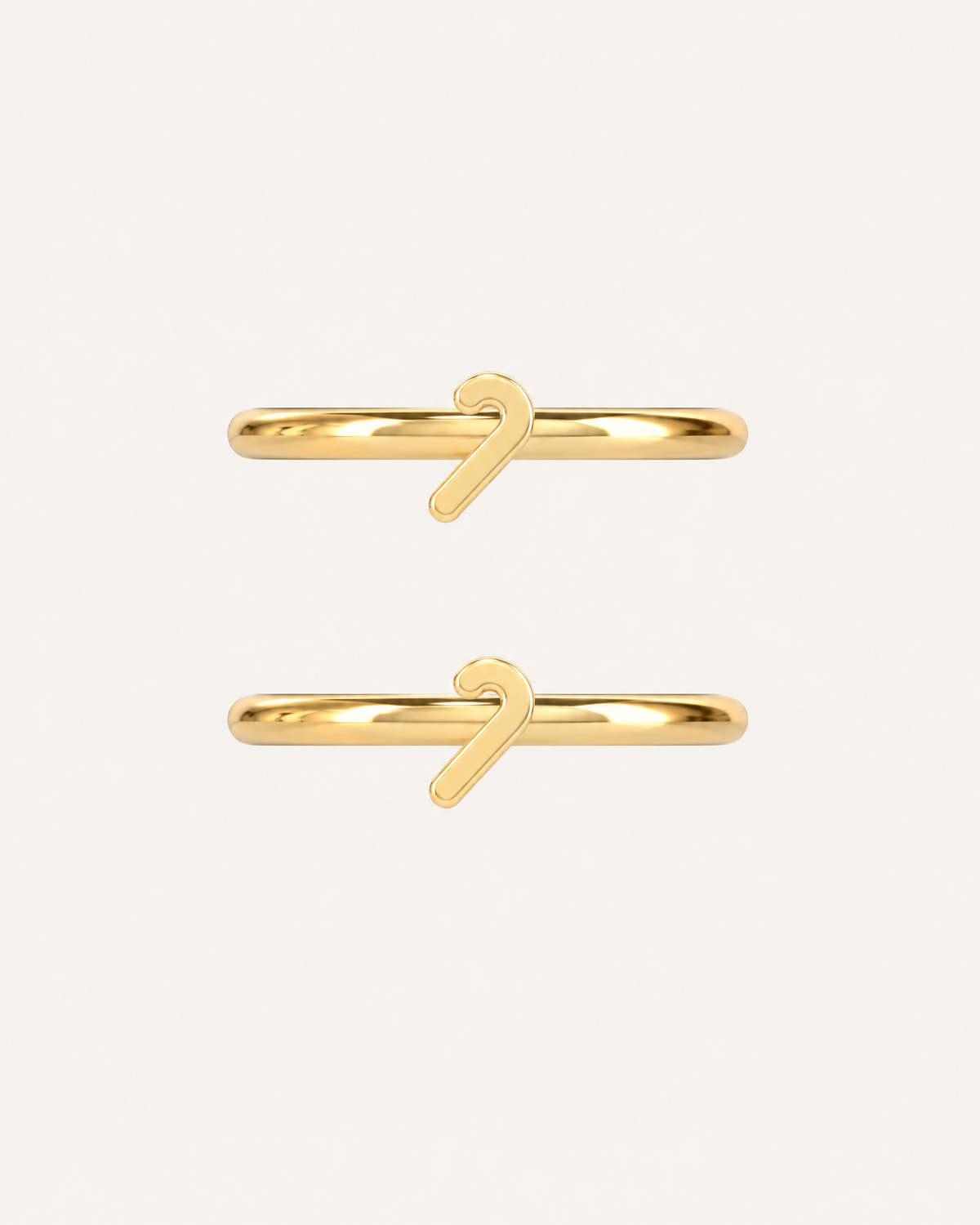 Candy Cane 14ct Solid Gold Conch Ring