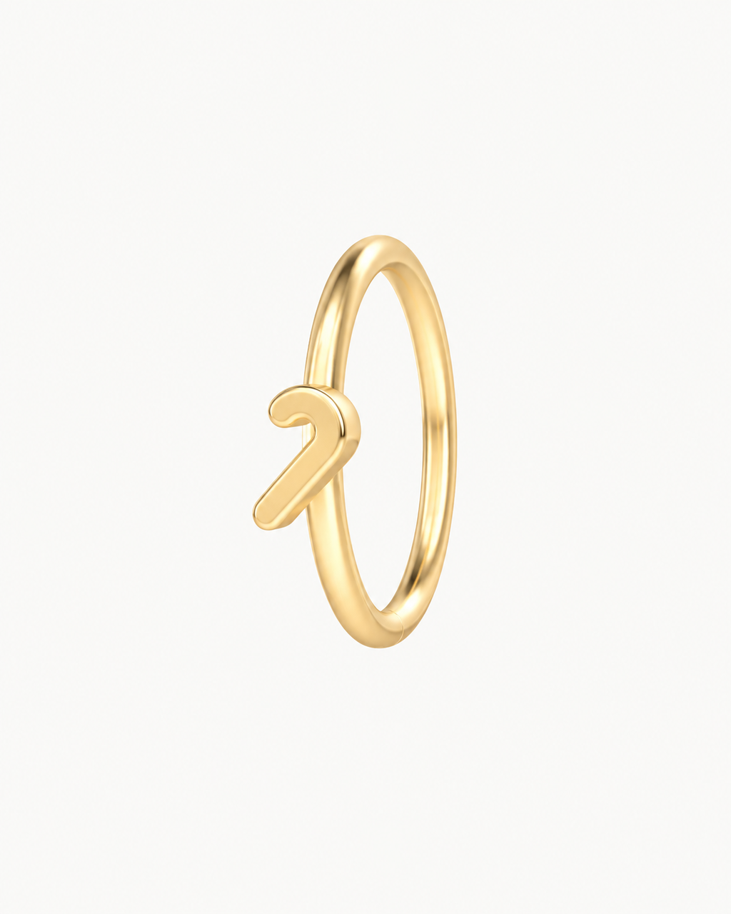 Candy Cane 14ct Solid Gold Nostril Ring