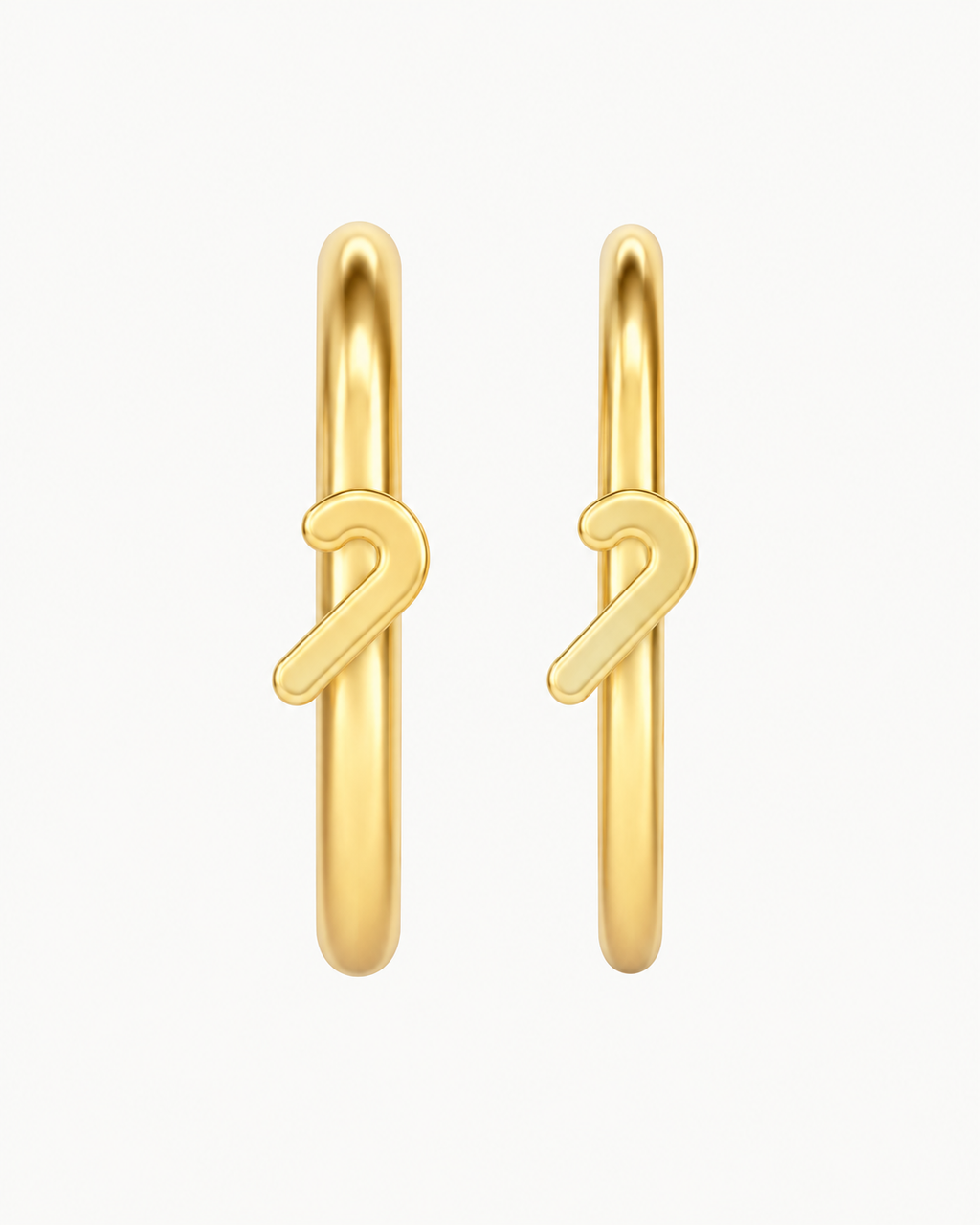 Candy Cane 14ct Solid Gold Nostril Ring