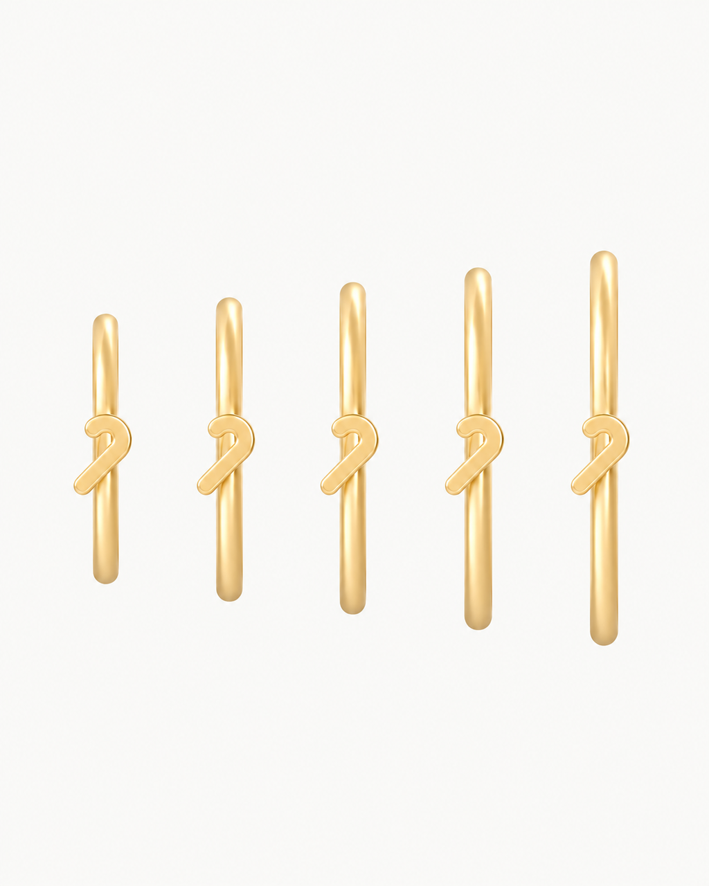 Candy Cane 14ct Solid Gold Nostril Ring