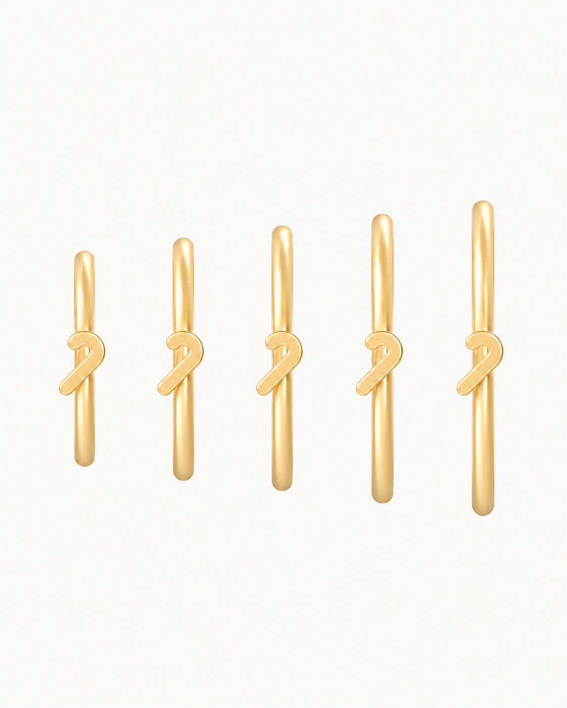 Candy Cane 14ct Solid Gold Nostril Ring