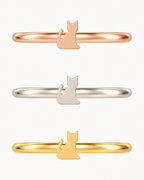 Cat 14ct Solid Gold Conch Ring