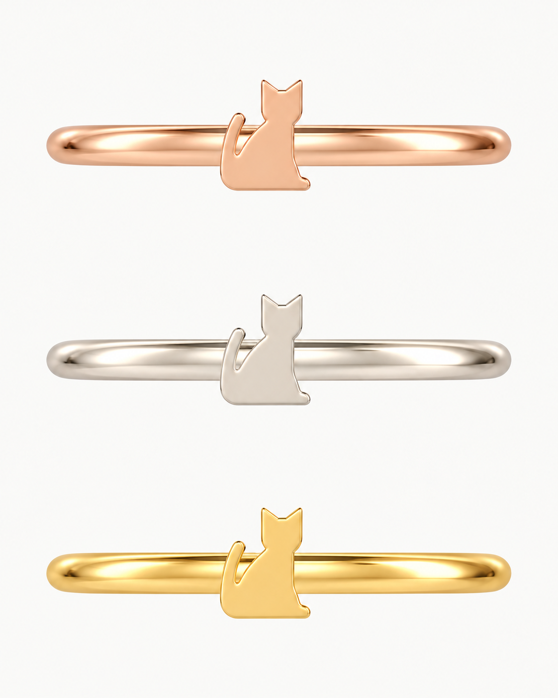 Cat 14ct Solid Gold Conch Ring