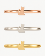 Cat 14ct Solid Gold Helix Ring