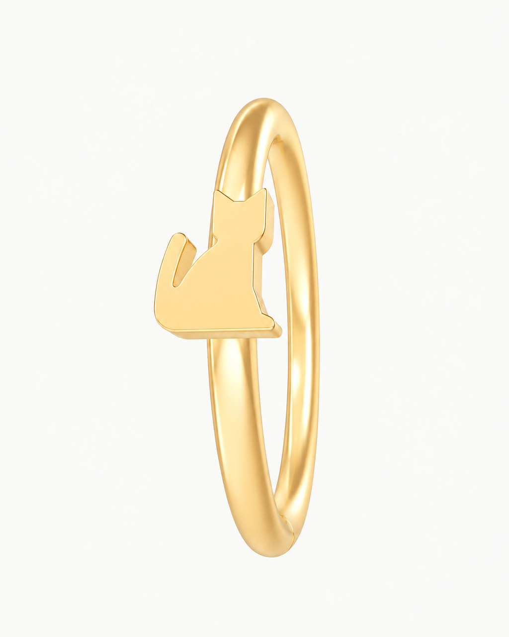 Cat 14ct Solid Gold Nostril Ring
