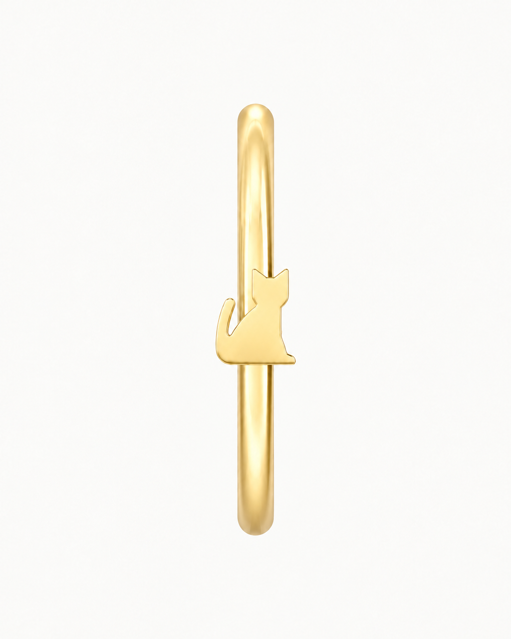 Cat 14ct Solid Gold Nostril Ring