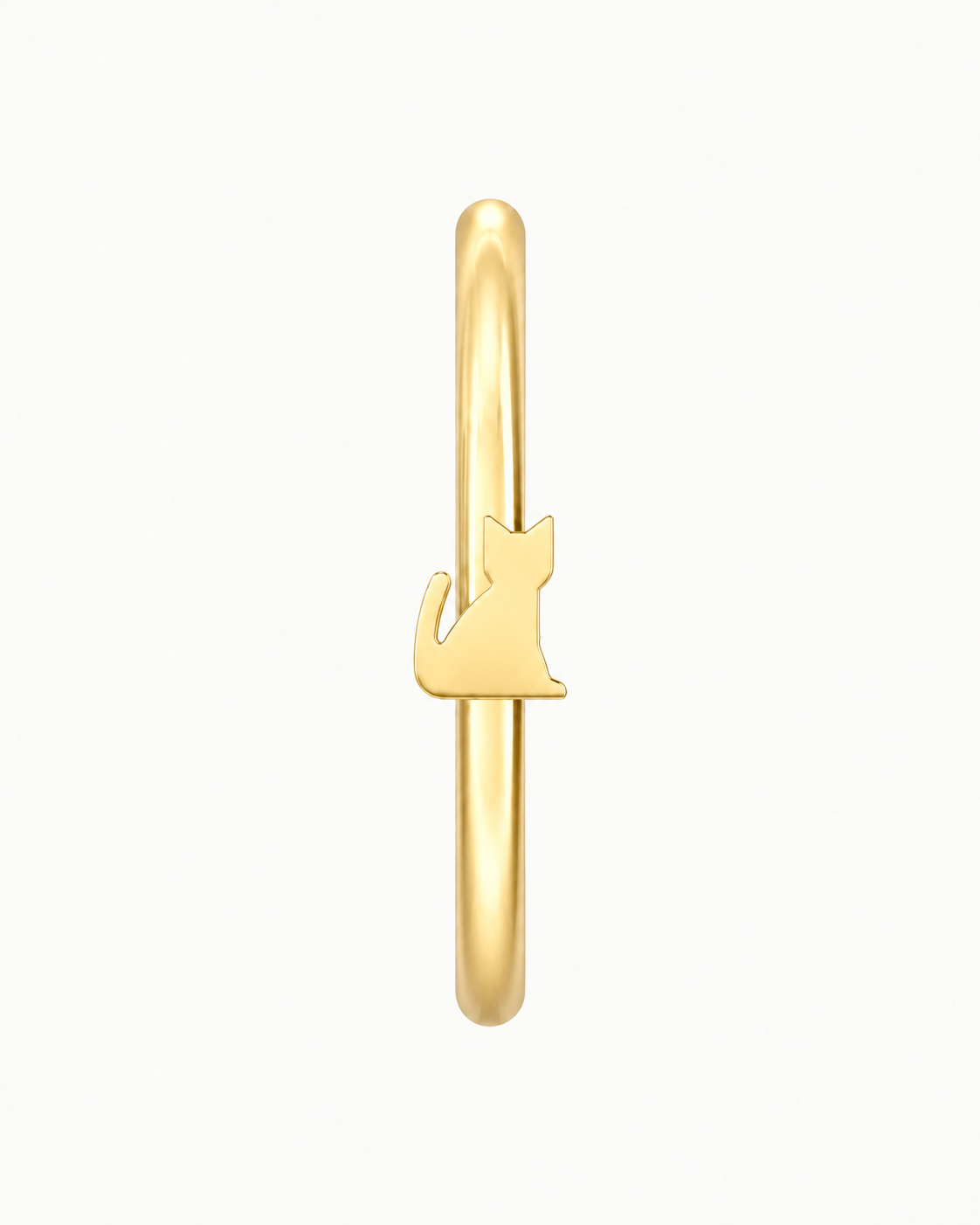 Cat 14ct Solid Gold Nostril Ring