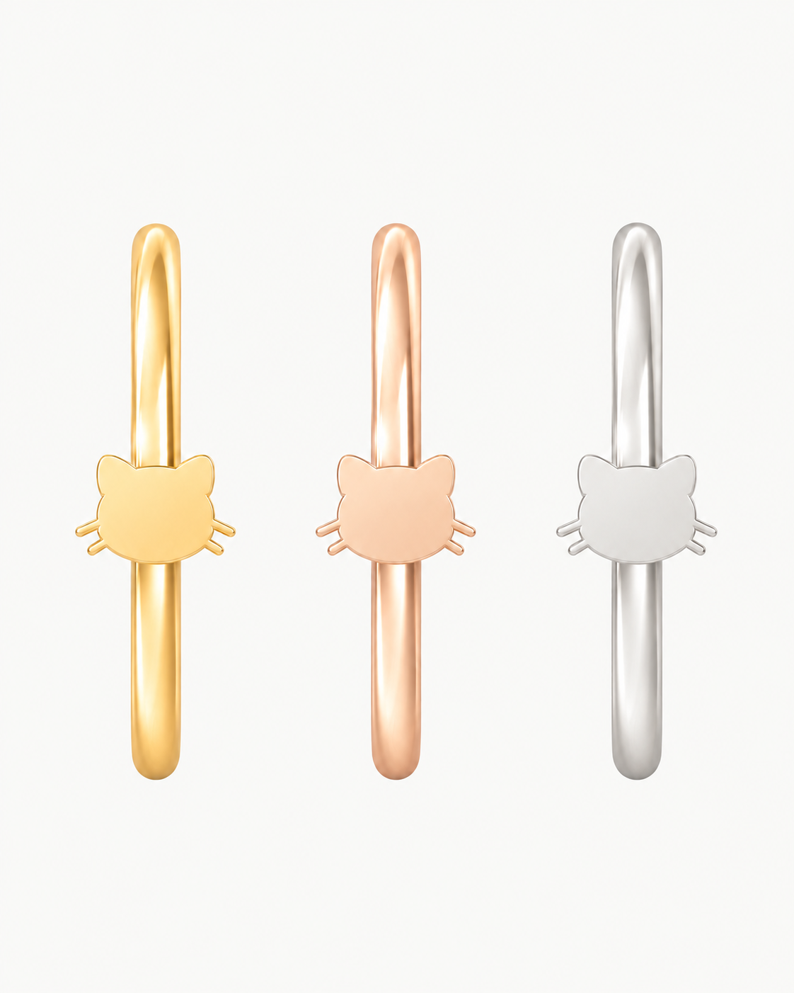 Cat Head 14ct Solid Gold Nostril Ring
