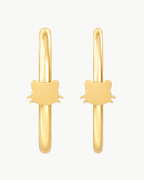 Cat Head 14ct Solid Gold Nostril Ring