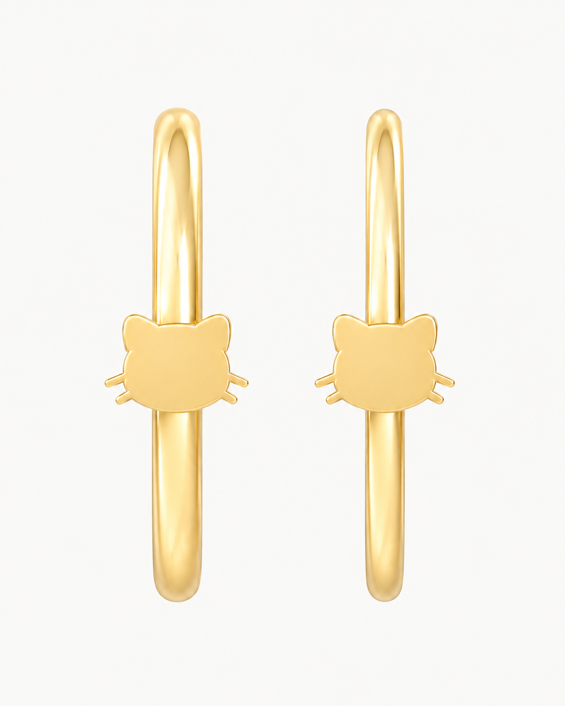 Cat Head 14ct Solid Gold Nostril Ring