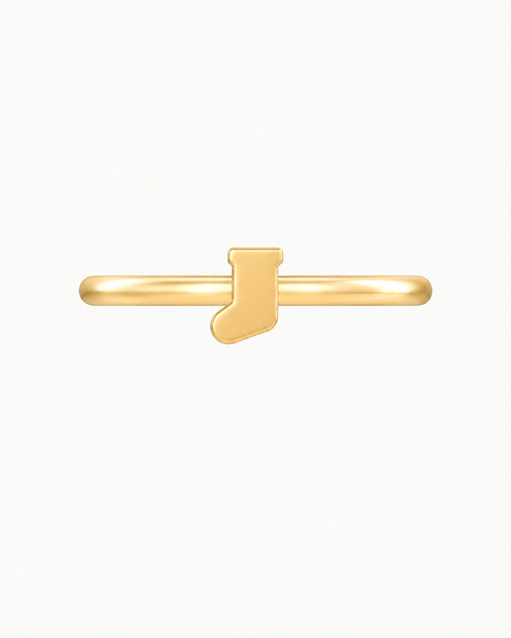 Christmas Stocking 14ct Solid Gold Helix Ring