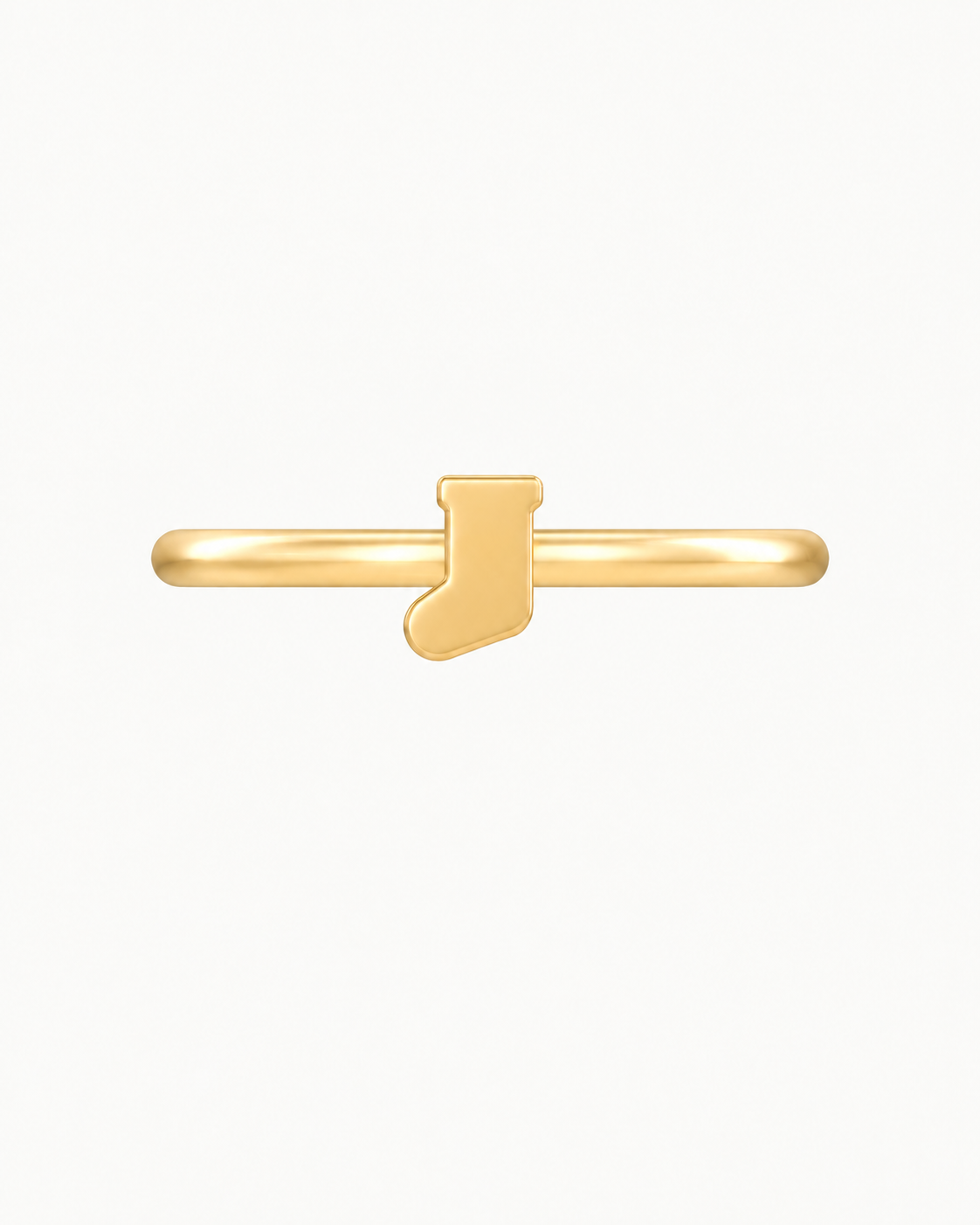 Christmas Stocking 14ct Solid Gold Helix Ring