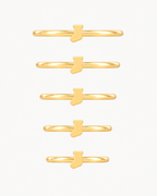 Christmas Stocking 14ct Solid Gold Helix Ring