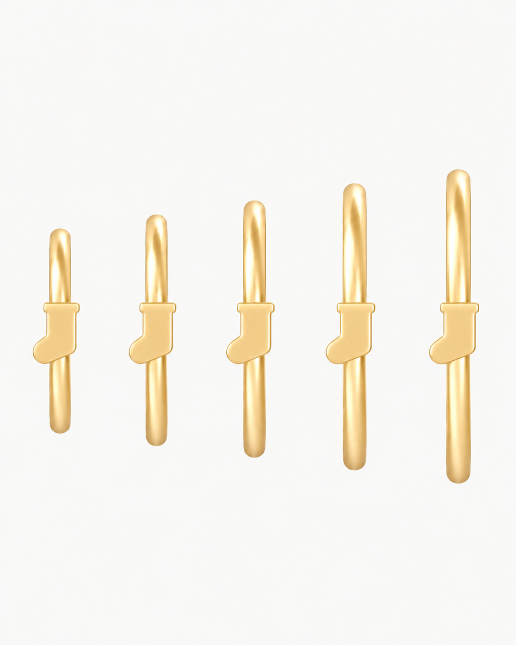Christmas Stocking 14ct Solid Gold Nostril Ring