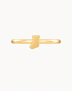 Christmas Stocking 14ct Solid Gold Conch Ring