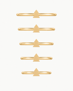 Christmas Tree 14ct Solid Gold Conch Ring