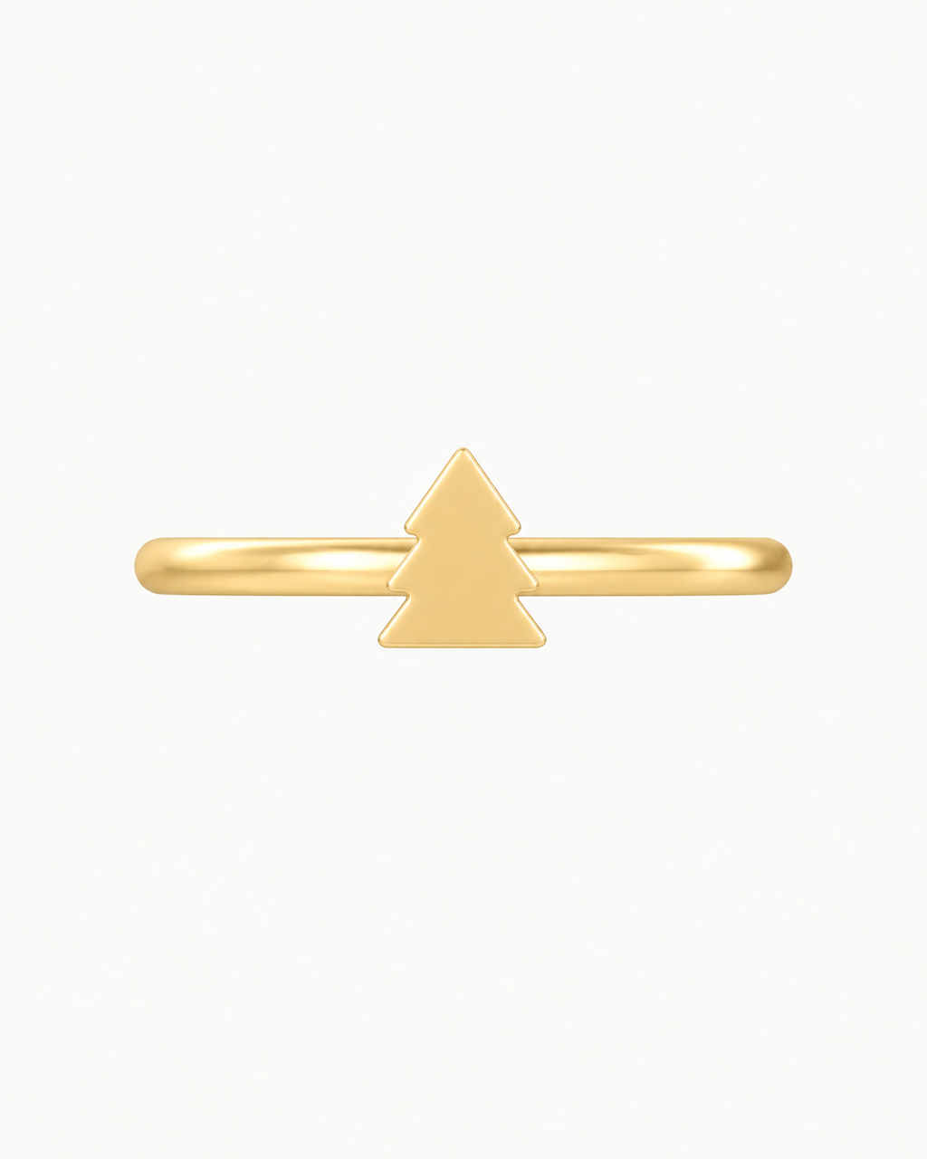 Christmas Tree 14ct Solid Gold Conch Ring