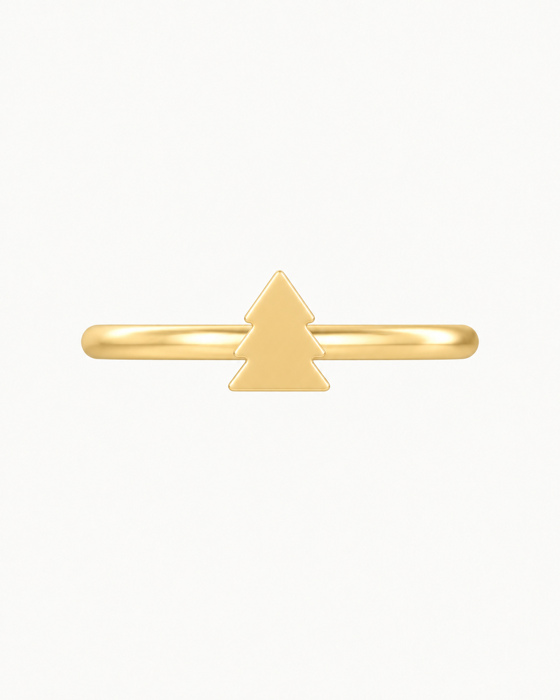 Christmas Tree 14ct Solid Gold Conch Ring