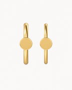 Circle 14ct Solid Gold Lobe Hoop Earring