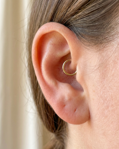 14K Gold Daith Ring
