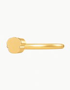 Dog 14ct Solid Gold Helix Ring