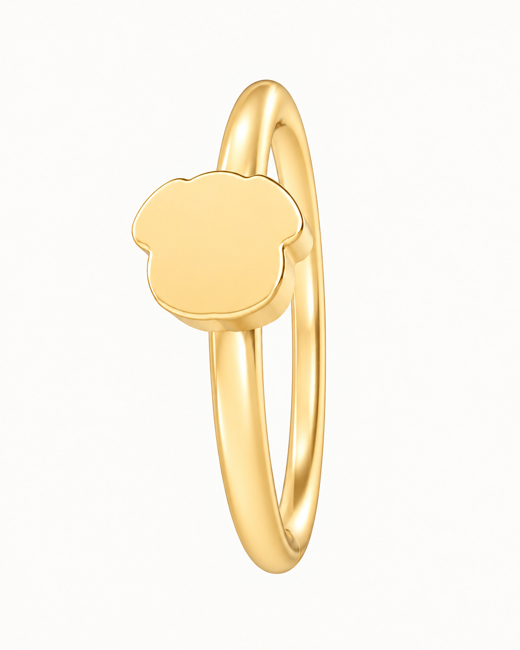 Dog 14ct Solid Gold Nostril Ring