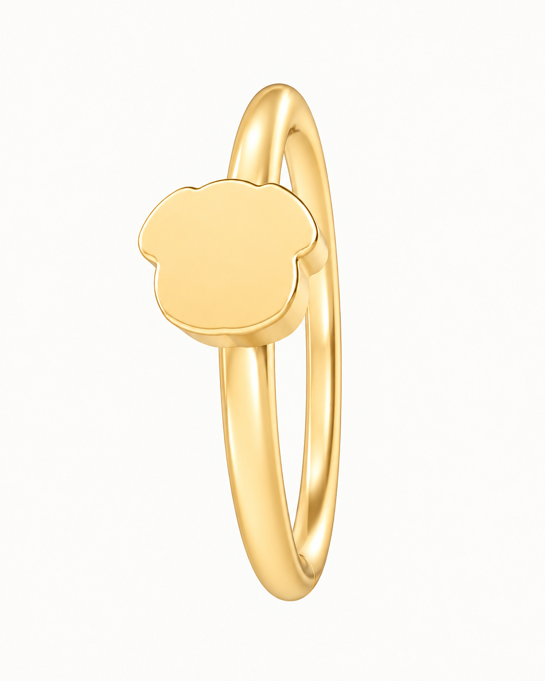 Dog 14ct Solid Gold Nostril Ring
