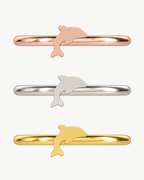 Dolphin 14ct Solid Gold Conch Ring